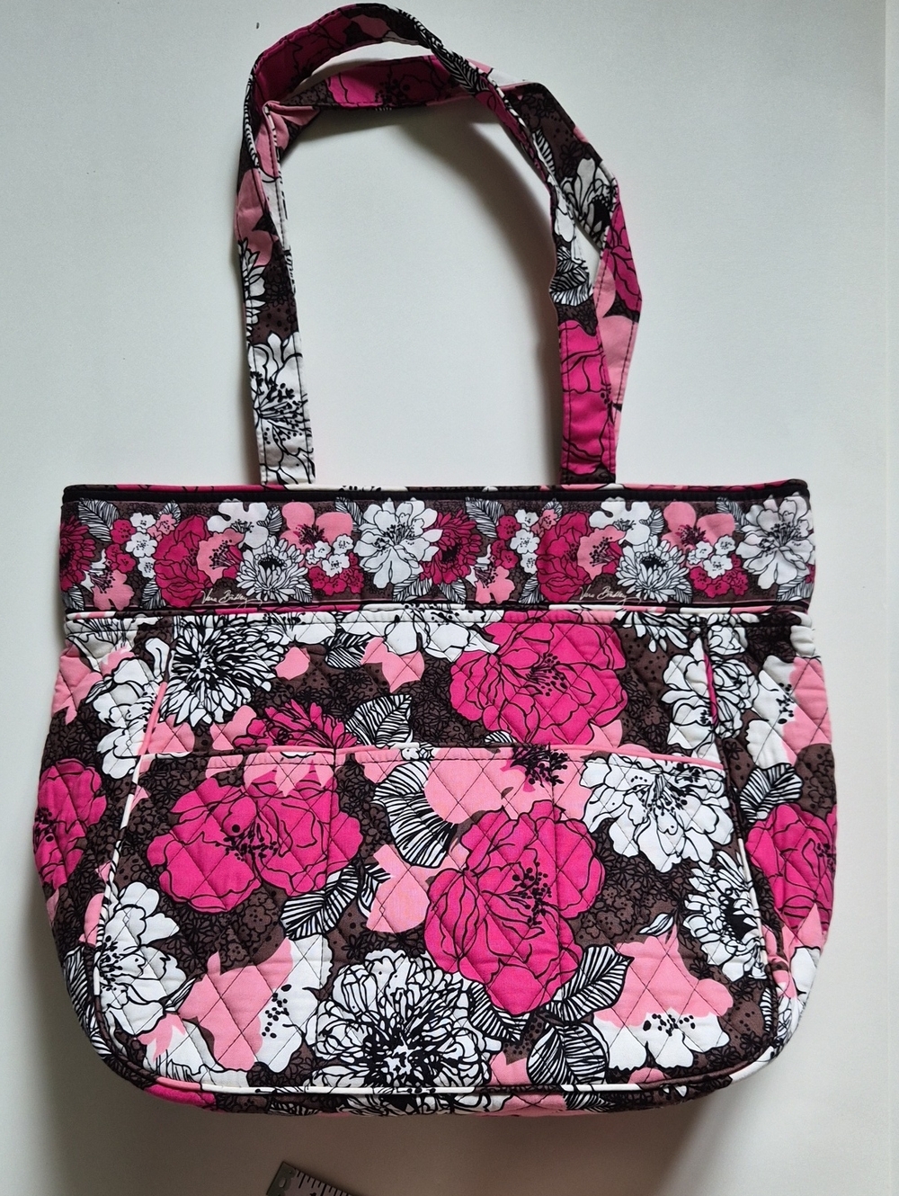 Vera Bradley Pink Floral Quilted Tote